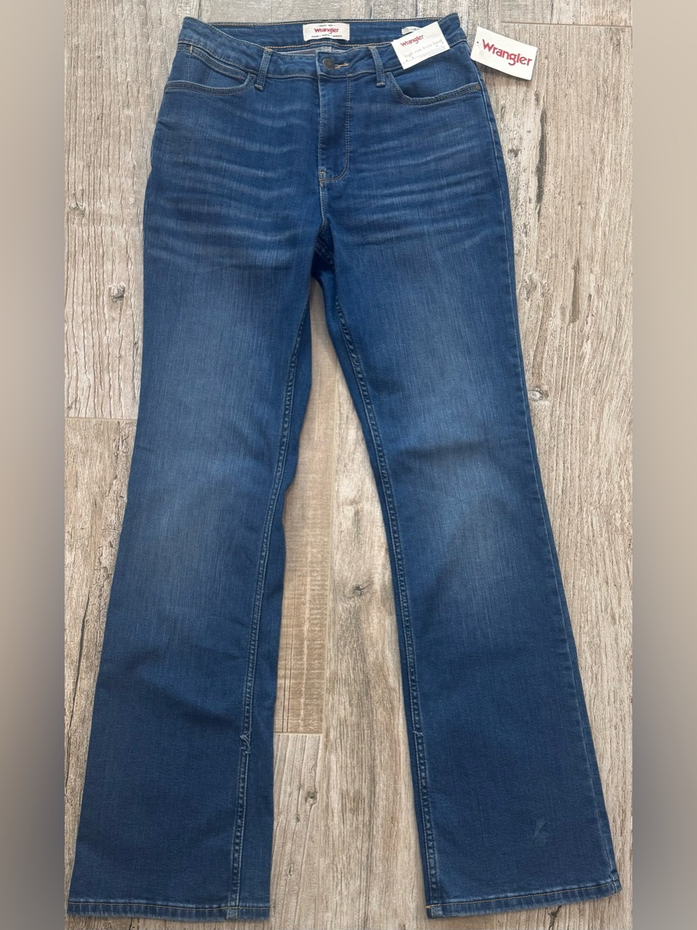 Women's Wrangler High Rise Bold Boot Jeans.